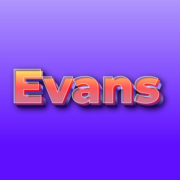EvansText effect JPG gradient purple background card photo