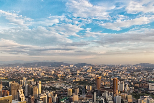 Evening  clouds over Kuala Lumpur city centre