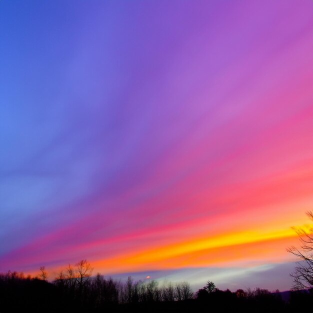 Foto colore del cielo serale