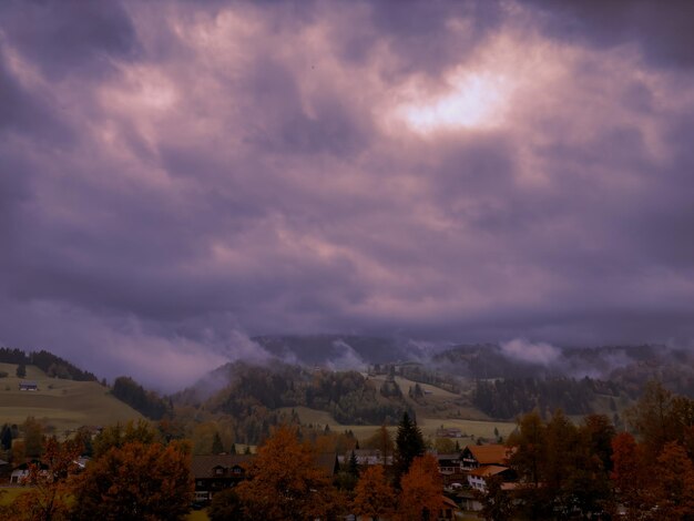 Evening hotel view