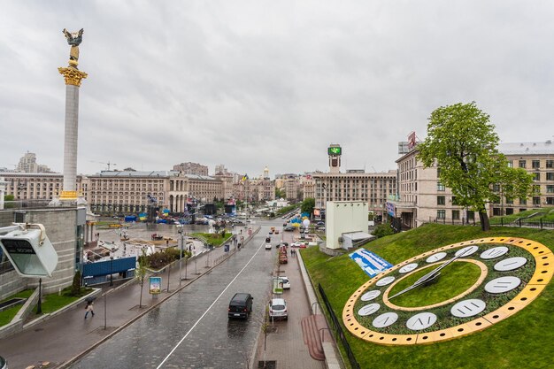 Evening on Maidan Nezalezhnosti