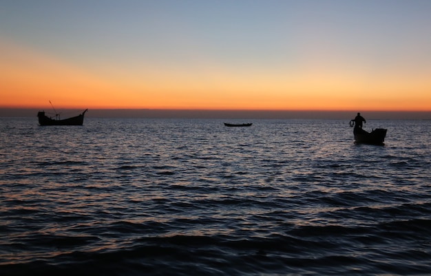 Serata all'isola di saint martins in bangladesh