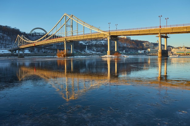 Evening view to Pedestrian bridge