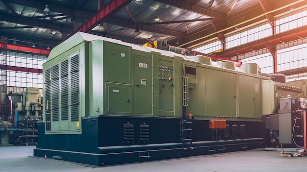 In the event of an emergency the factory has a big electric diesel generator as well as Generative AI