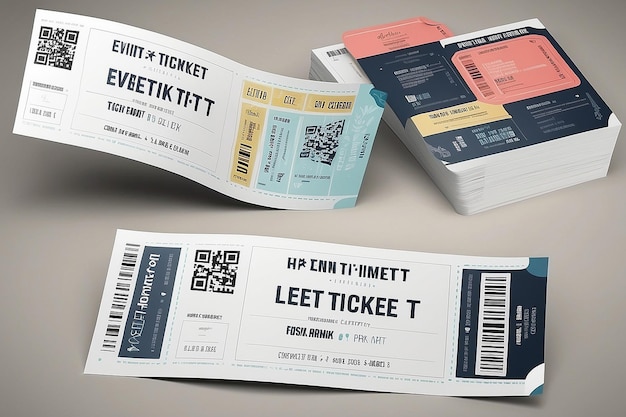 Photo event ticket template