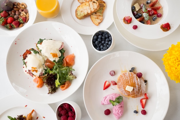 Evenwichtig gezond diner gezond eten