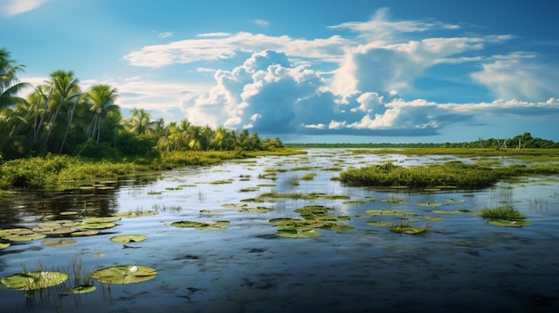 Everglades nature background