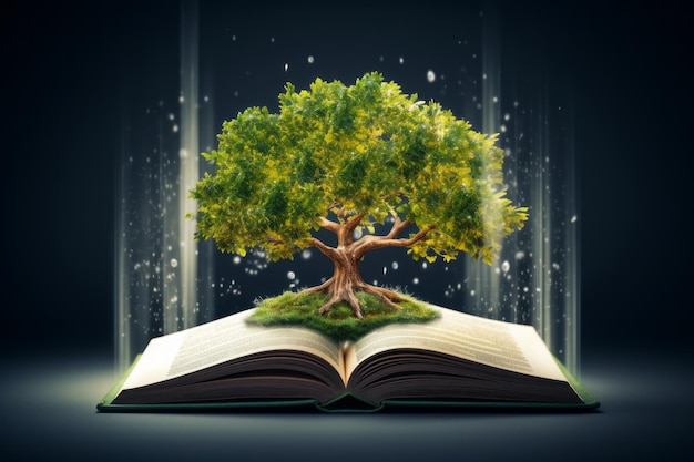 Вечнозеленая библиотека раскрывает мудрость растущей книги