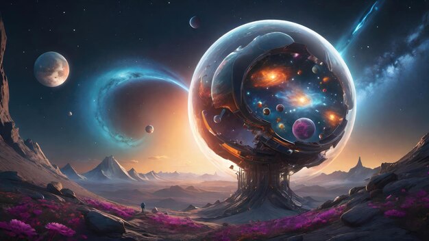 The EverShifting Landscape of State of Mind Surreal Artwork Illustration