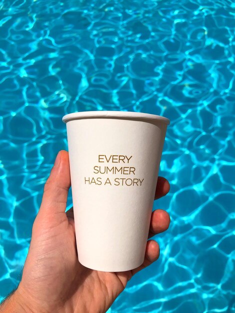 Every summer has a story - text on a paper cup