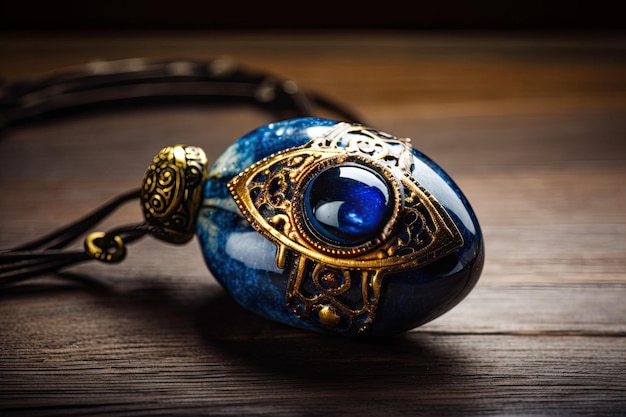 Evil eye amulet protecting its wearer from evil and misfortune