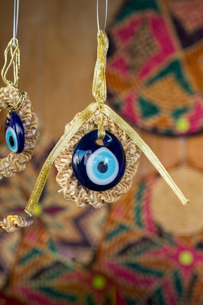 Evil eye bead as Amulet souvenir from Turkey