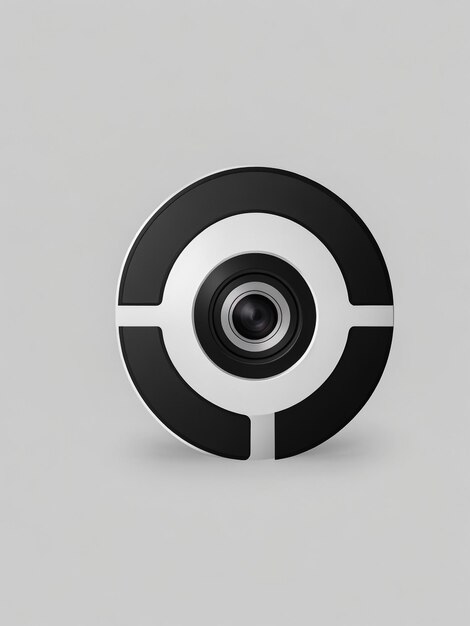 Photo evil eye illustration in black and grey colors symbol of protection