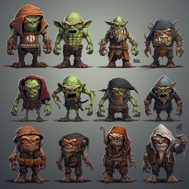 Evil Goblin Character