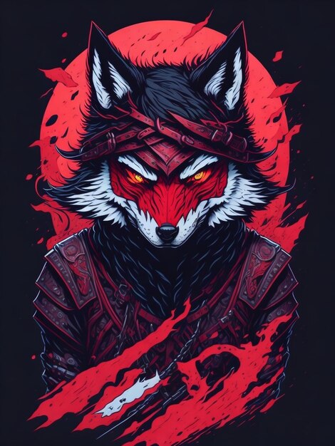 evil_ninja_wolfmagic_tshirt
