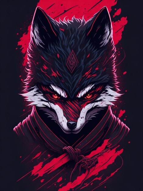 evil_ninja_wolfmagic_tshirt