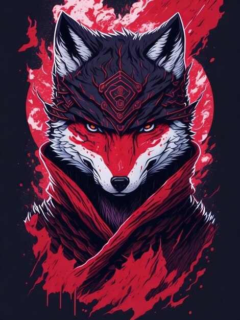 evil_ninja_wolfmagic_tshirt