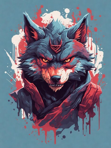 evil_ninja_wolfmagic_tshirt