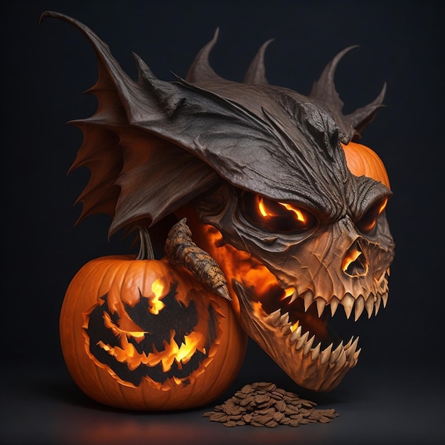 Evil Pumpkin For Halloween