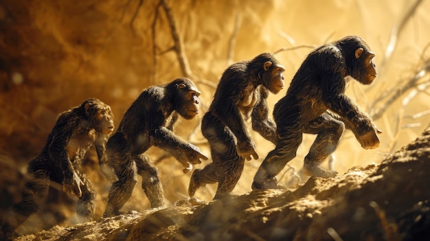 The Evolution of Hominids in Prehistory Generative Ai