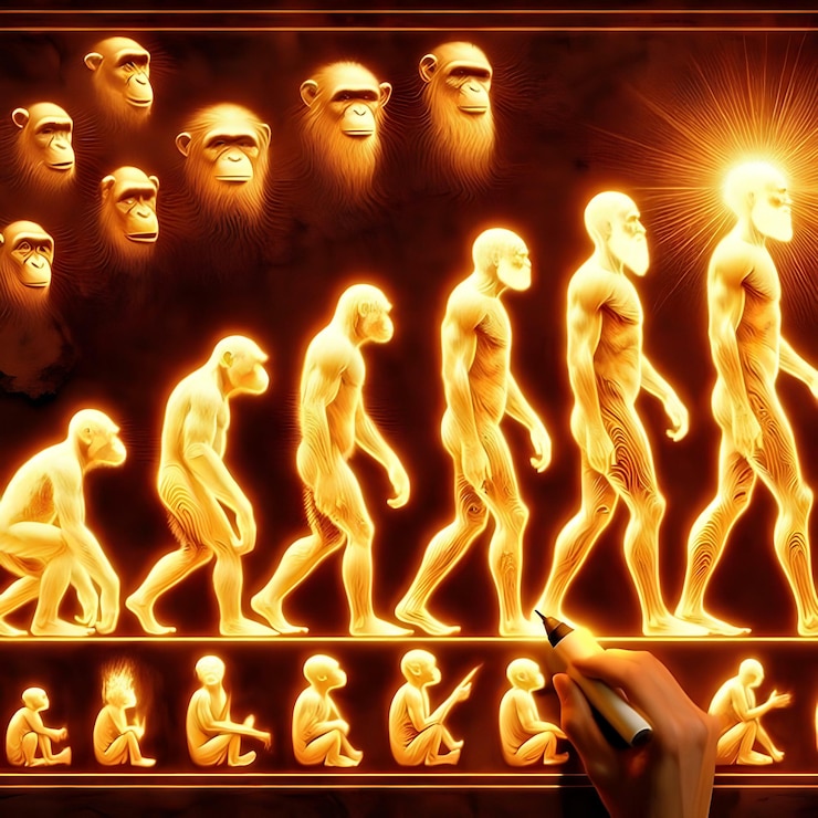Photo the evolution of the human species