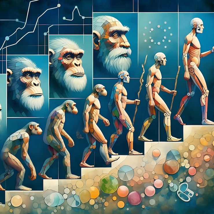 Photo the evolution of the human species