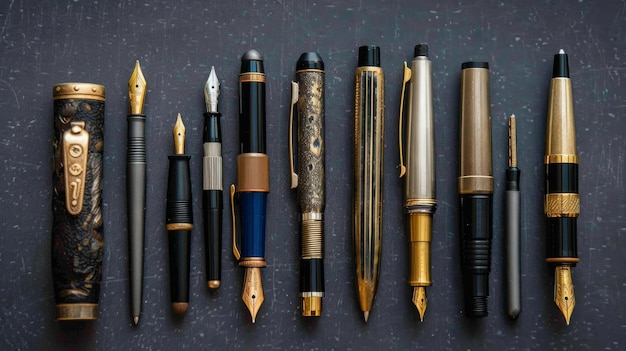 Photo the evolution of writing pens