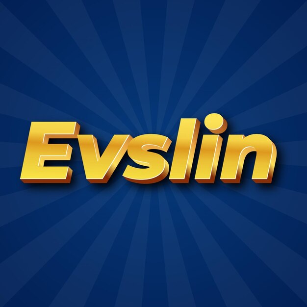 Evslin 텍스트 효과 Gold JPG 매력적인 배경 카드 사진