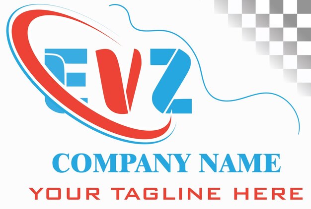 Foto design delle lettere del logo evz