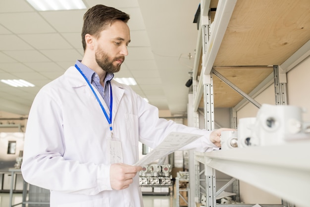 Examining Pressure Transducers at Factory Warehouse