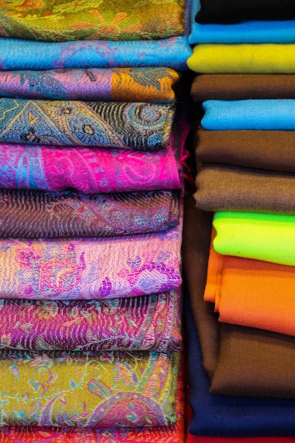 Examples of fabric of various color and type