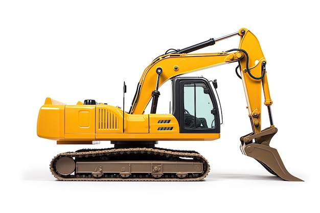 excavate equipment heavy construct shovel digger machine industrial machinery bucket yello