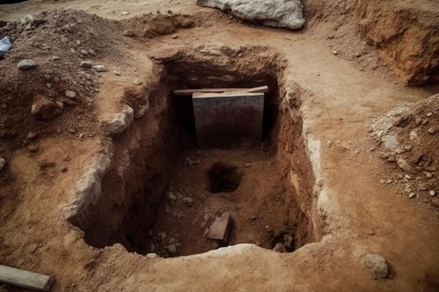 Excavated Burial Hole