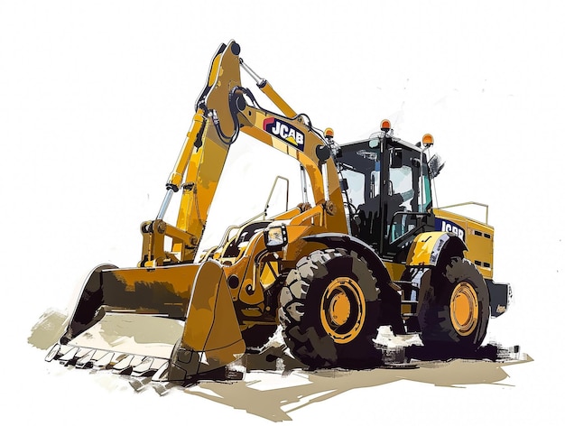 EXCAVATOR CRAWLER CONSTRUCTION VECTOR HIGH