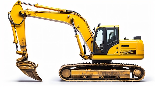 Excavator isolated on a white background