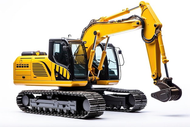 Photo excavator isolated on white background