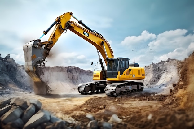 excavator silhouette excavating construction machinery construction site equipment construction vehi