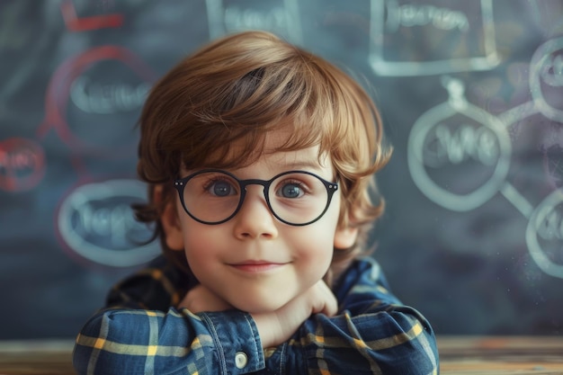 Photo exceptional child development genius minds nurture from early stages