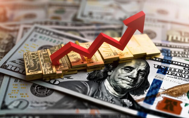 Photo exchange rate dynamics fluctuations in dollar navigating ups and downs of global currency markets analysing trends and implications for international trade and financial stability