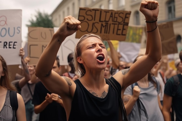 Excited young man with arms raised demonstrating