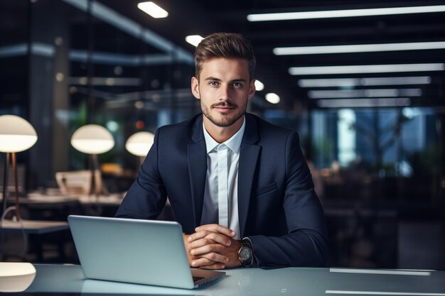 Excitement of a bustling crypto exchange Cryptocurrency Market Man Standing