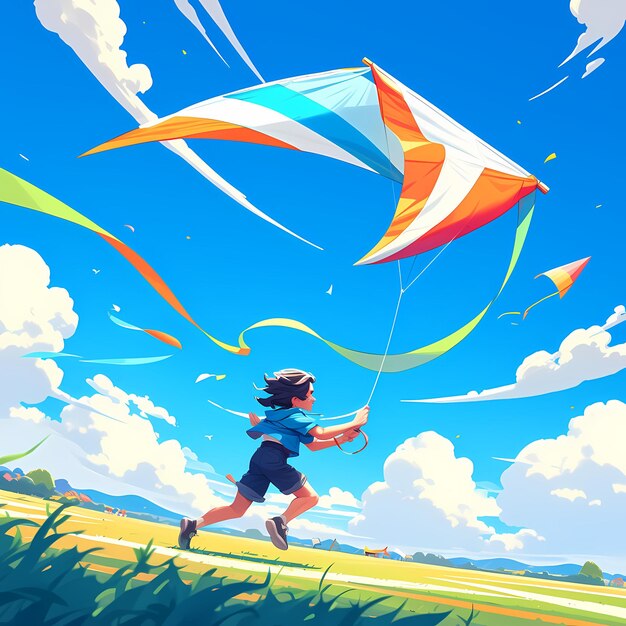 Exciting Kite Adventure in Nature