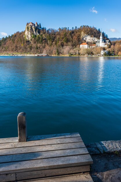 Foto viste emozionanti lungo il lago bled, in slovenia