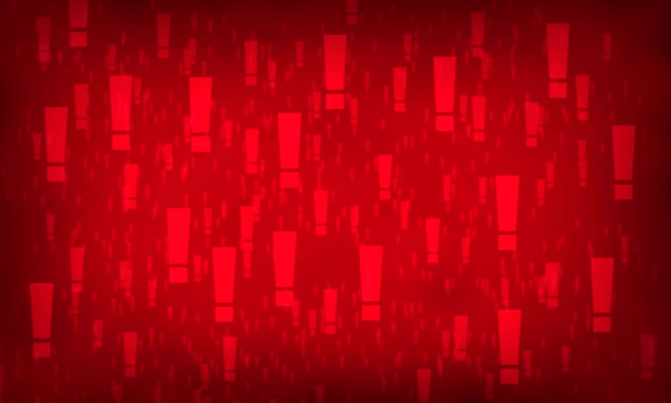 Photo exclamation marks random pattern background
