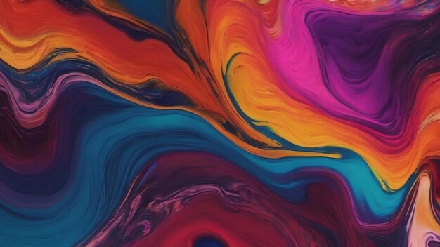 Exclusive beautiful pattern abstract fluid art background flow of blending multicolored paints mixin