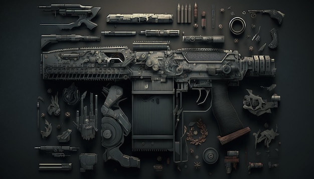 Photo exclusive firearms generative ai