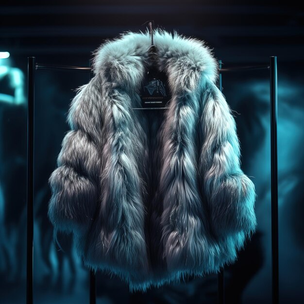 Photo exclusive fur jacket or coat in luxurious style