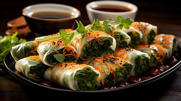 Exclusive stylize and rolls veggie enchanting artistic vibrant Design