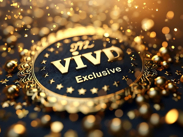 Фотография эксклюзивный текст с vip-эффектом роскошный и элегантный шрифт creative live stream background idea