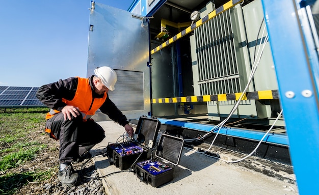 Execution of electrical measuring works on the power transformer